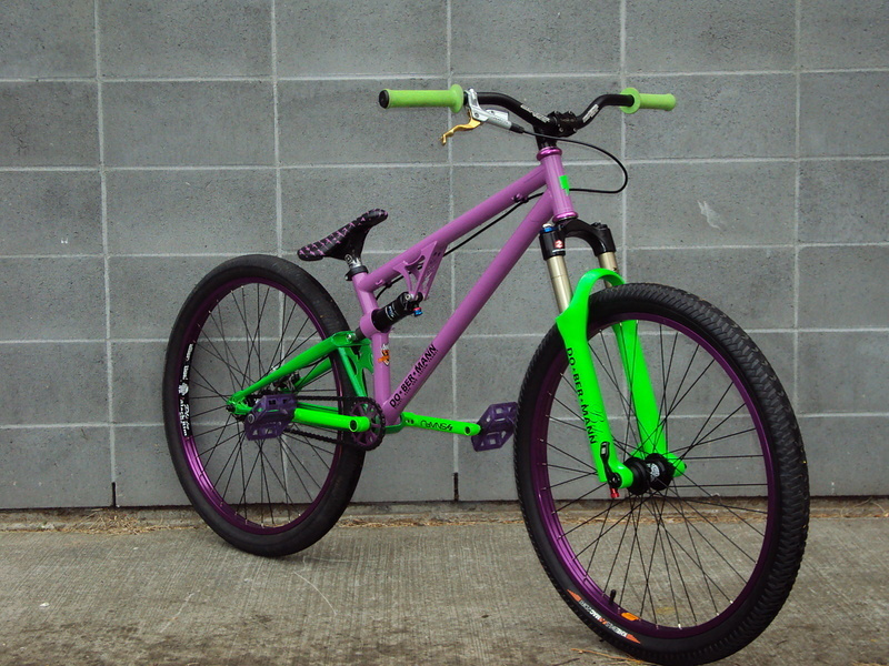 Very special Dobermann Le Pink 2010
light purple and lime green