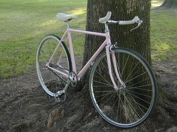 baby pink bike