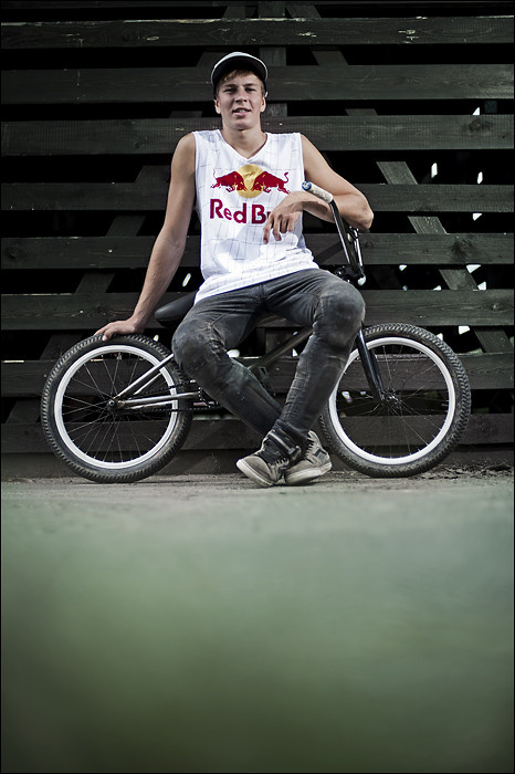 Dawid Godziek photo session with his Dartmoor Nami for Red Bull.