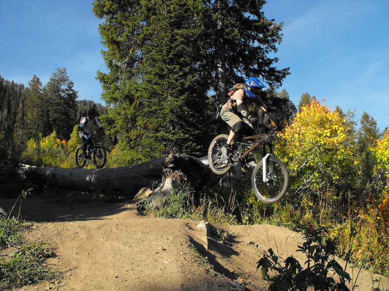 Powerline Jumps Mountain Biking Trail Wilson, Wyoming
