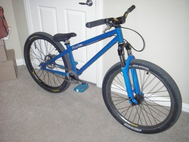 Got new bars, fork, cranks, brake, pedals, bb, and rear wheel set since this photo.