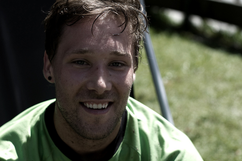 Geoff Gulevich made it down too but still feeling the partybones from the night before.