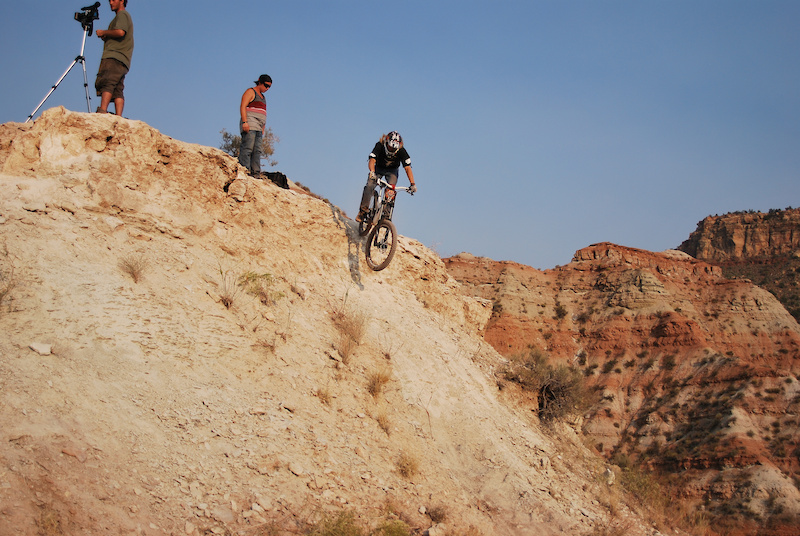 Rolling into my trail at rampage 2010