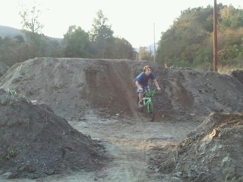 Kyle and I went down to get the new park working. Spent a couple of hours shaping and riding. Breaking it all in.