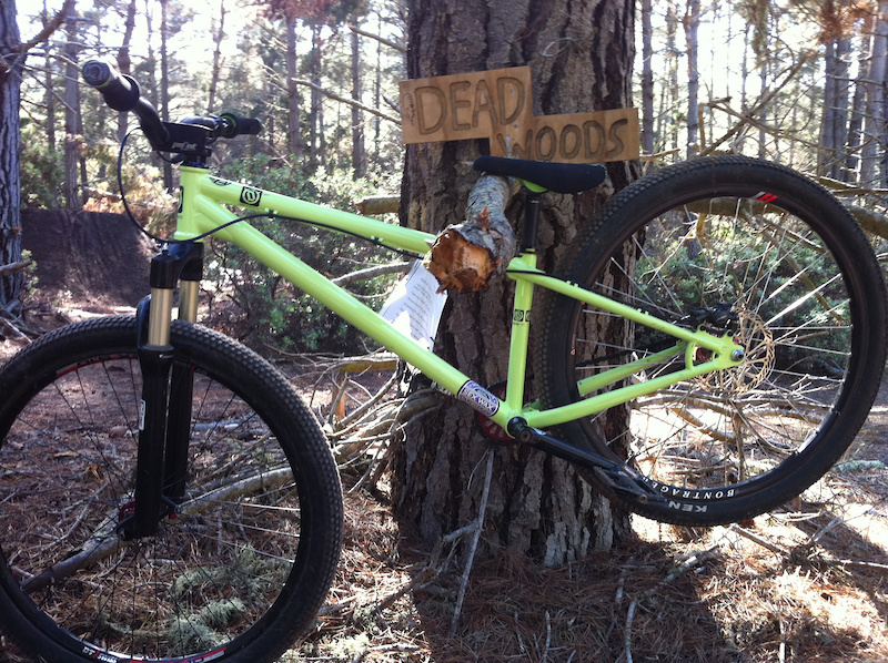 Yes, I do love my bike. Chilin in da woodz. Custom routed sign ;)