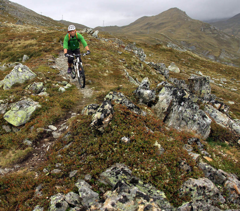 Murky alpine day on Crap Sogn Oign