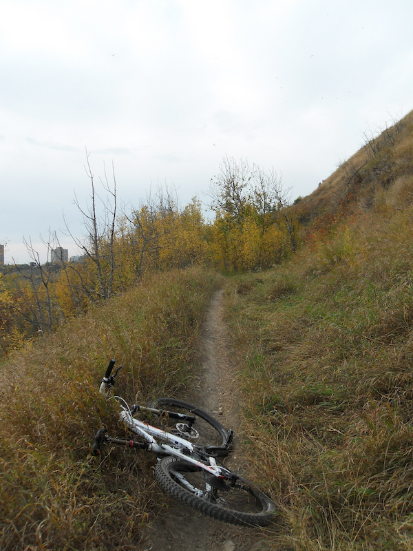 Jasper Ave Traverse Mountain Biking Trail Northwest Edmonton