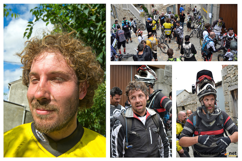Really fun faces at the finish line at Manzaneda village