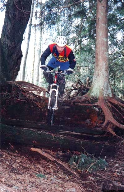 The VPS 2 was a bit better for those steep roll-ins. These were my first ever disc brakes. Stupid Grouse. 1999