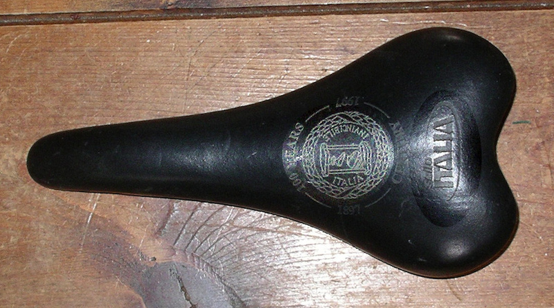 Selle Italia 100 Century Jaune - NOS 1997 - Cuir - Pour Vélo De Course