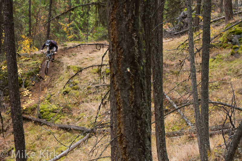 Riding some trail