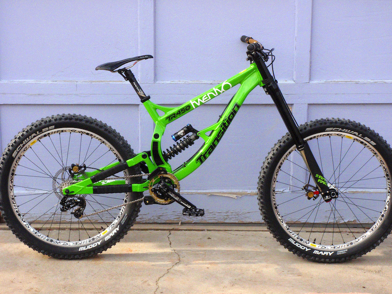 purple and green bike