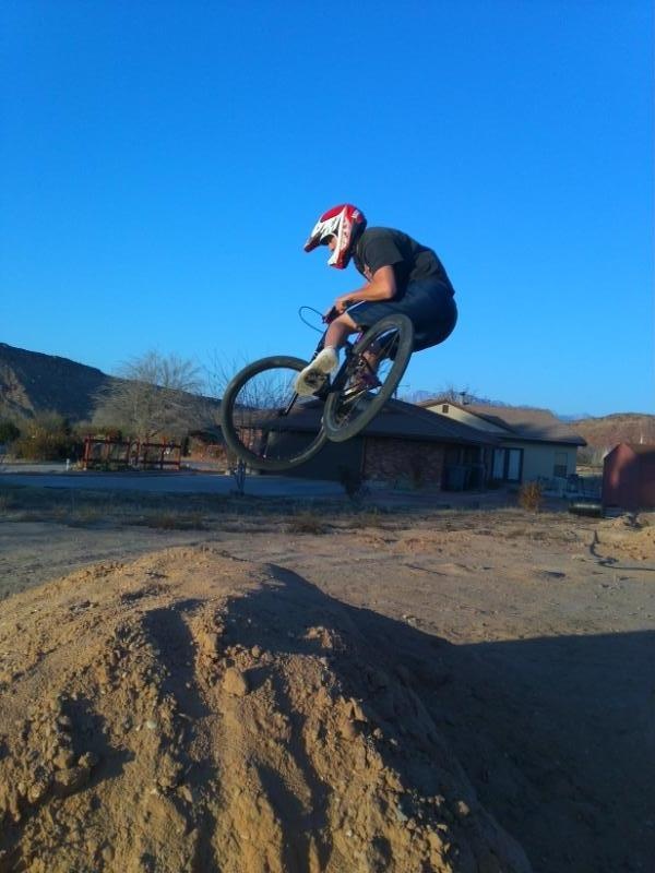 Me trying to throw a little whip. Only been riding Dirt for 2 months so don't hate!
