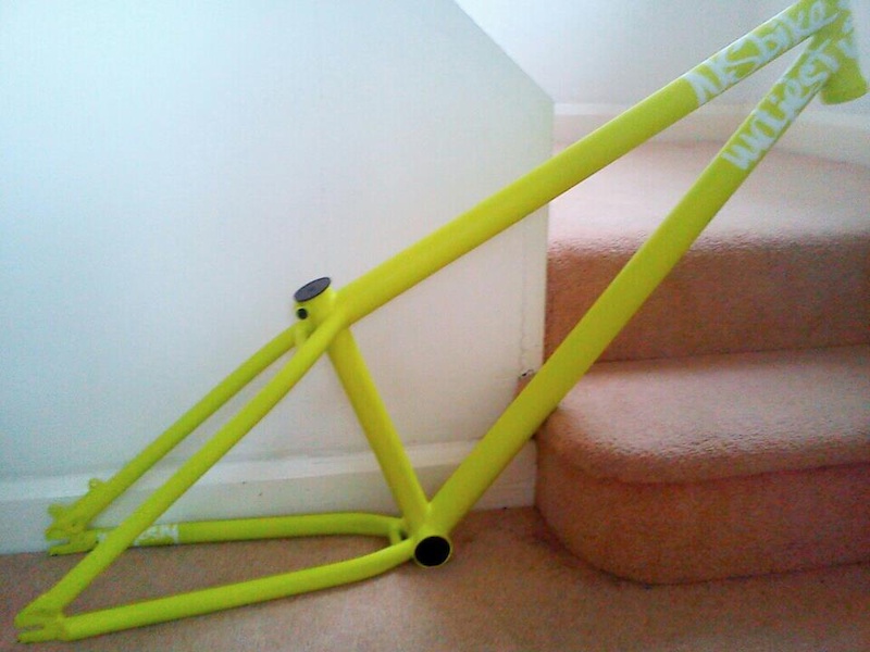 New NS Majesty 26" lime green frame! Stoked!