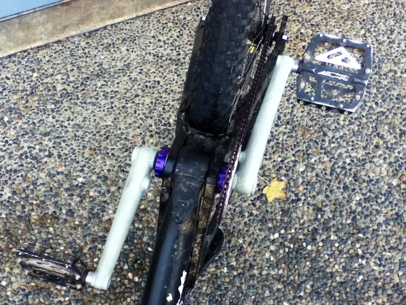 New parts  Profile BB in purple  ti spindle. still have to paint cranks