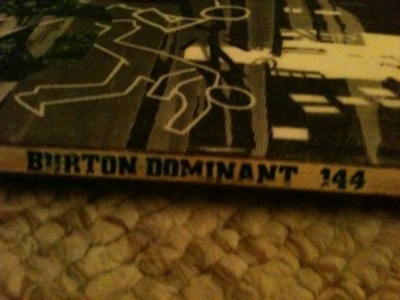 Burton Dominant 144 with bindings!! For Sale