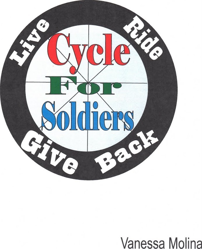 We are trying to develope a charity called cycle for soldiers. Message me
cycleforsoldiers.org

These are some logos we had a logo 7th grade Cad class make
We will blog the one we choose