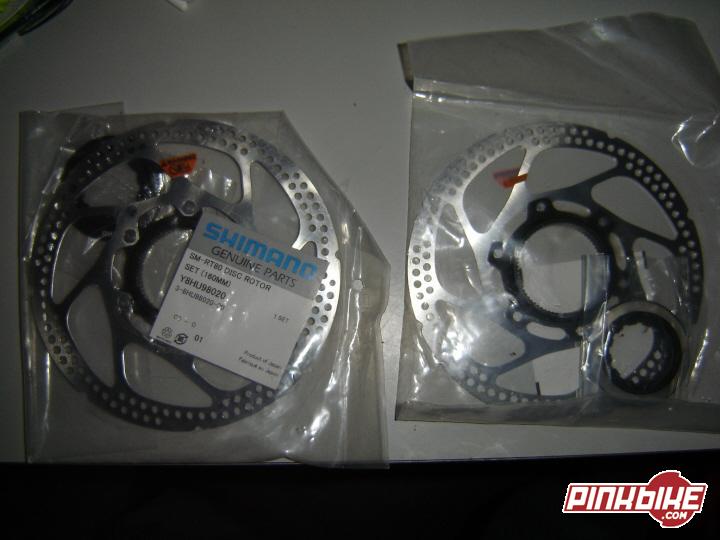two 6 inch shimano saint rotors in bag brand new for sale. $60us