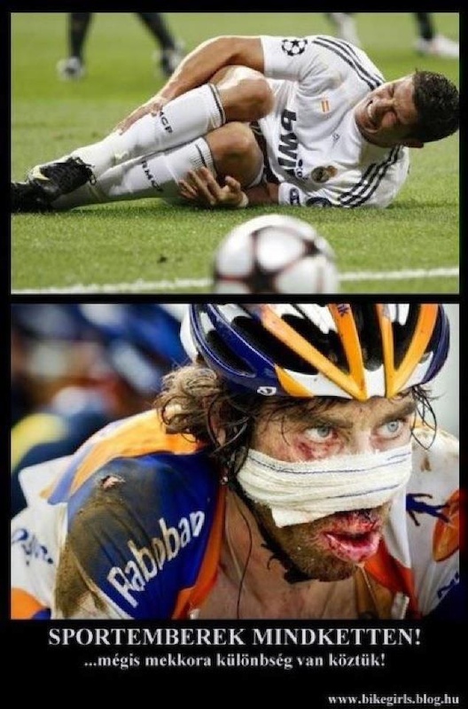cycling is always better than soccer