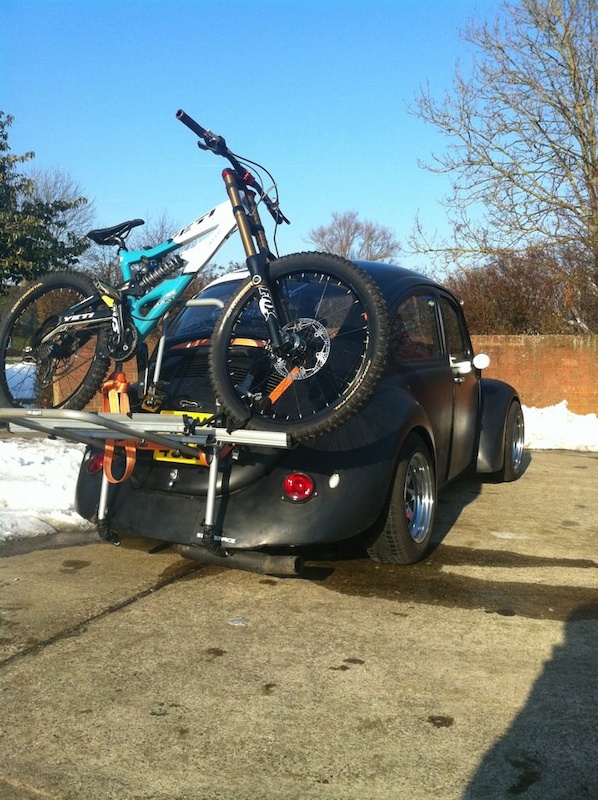 and who says you cant get a bike rack for a beetle ? haha