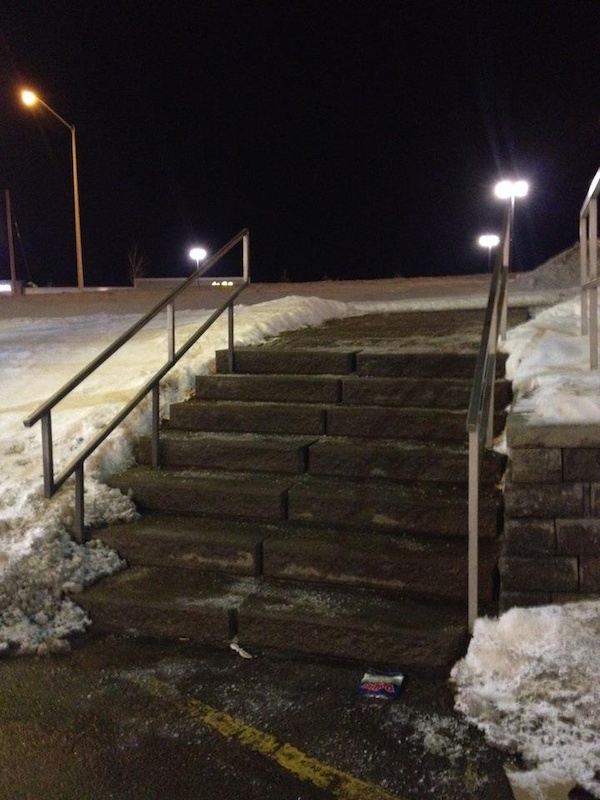 Thinking of doing this handrail when the snow dips! What do you think?