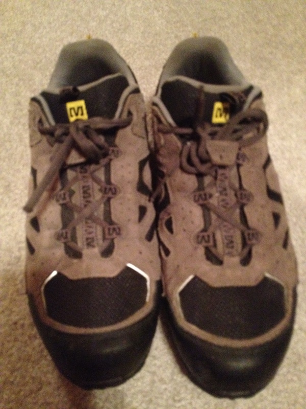 Mavic XC/ALL MTN shoes with clips.