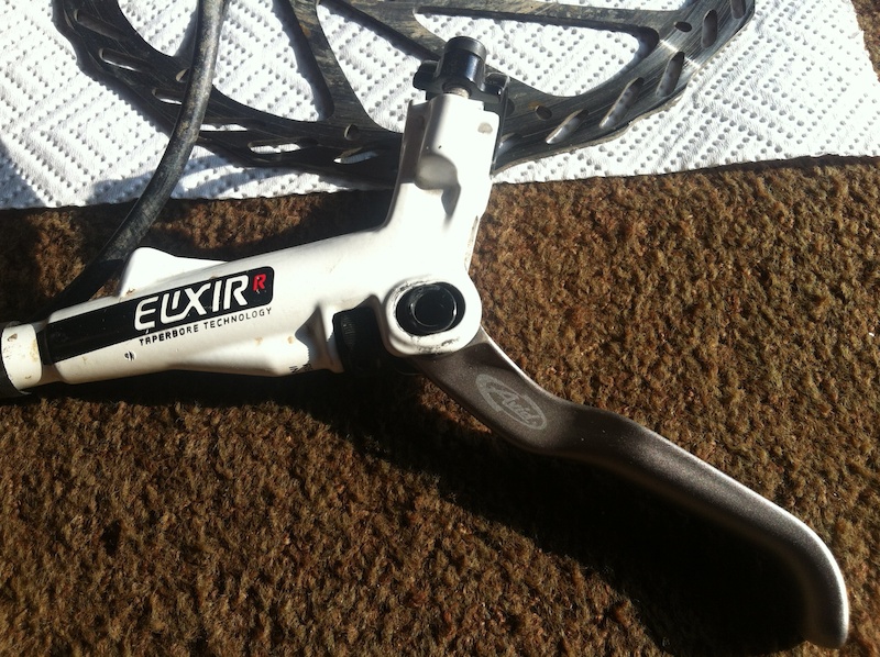 Avid Elixir R in White for sale. Both front and rear (including rotors)