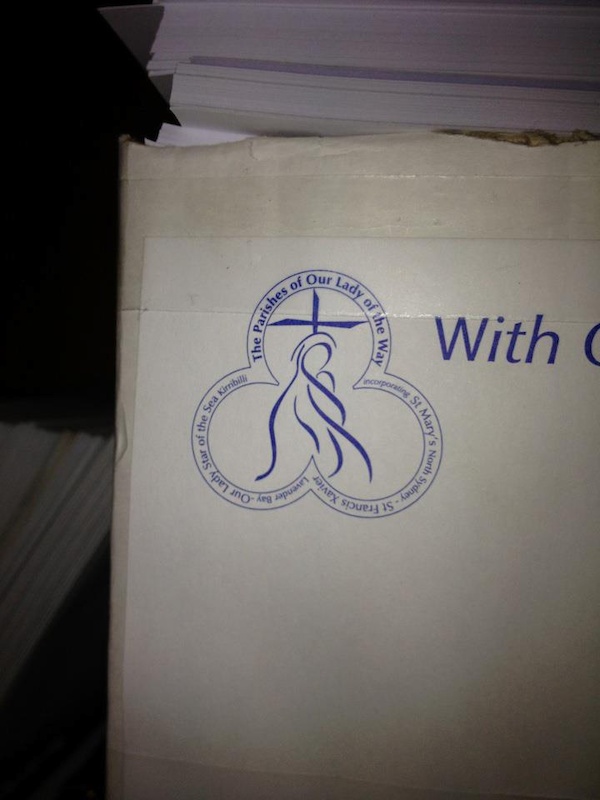 fyi this is a real symbol from north sydney catholic church, i have confirmed this through a friend
