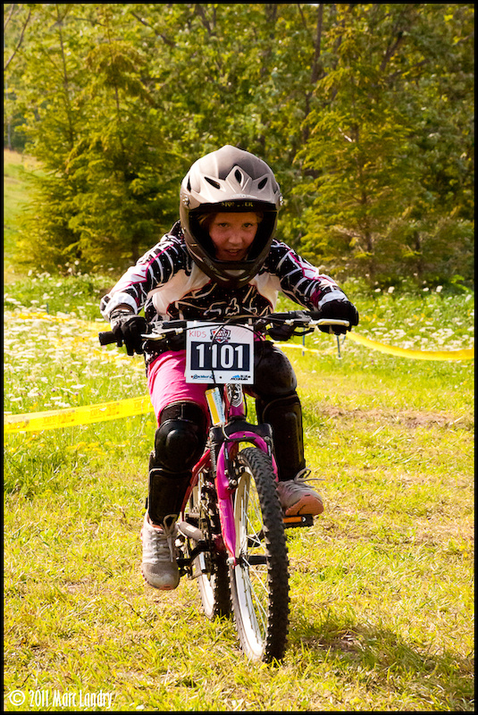 Cheyenne ripping up the kids race and The East Coast Open at Blue Mountain, ON, this summer of 2011