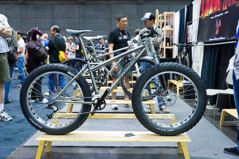 Form bike with a Lefty front fork and Surly endomorph tires