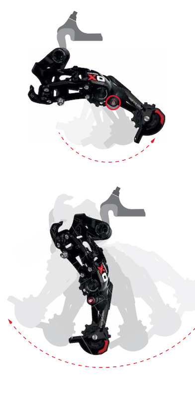 SRAM Typer 2 rear derailleur w/ Cage Lock