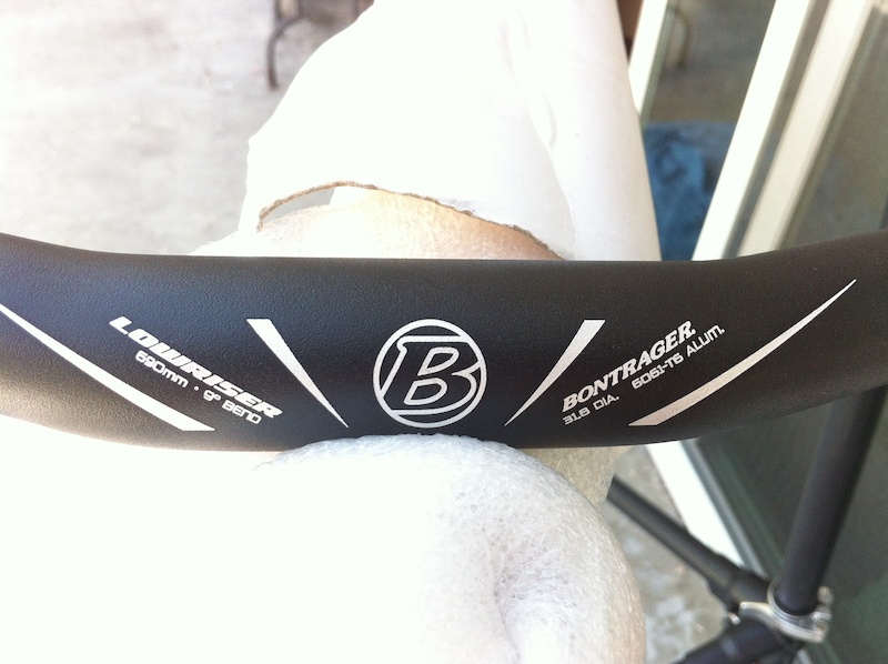 bontrager low riser handlebar
