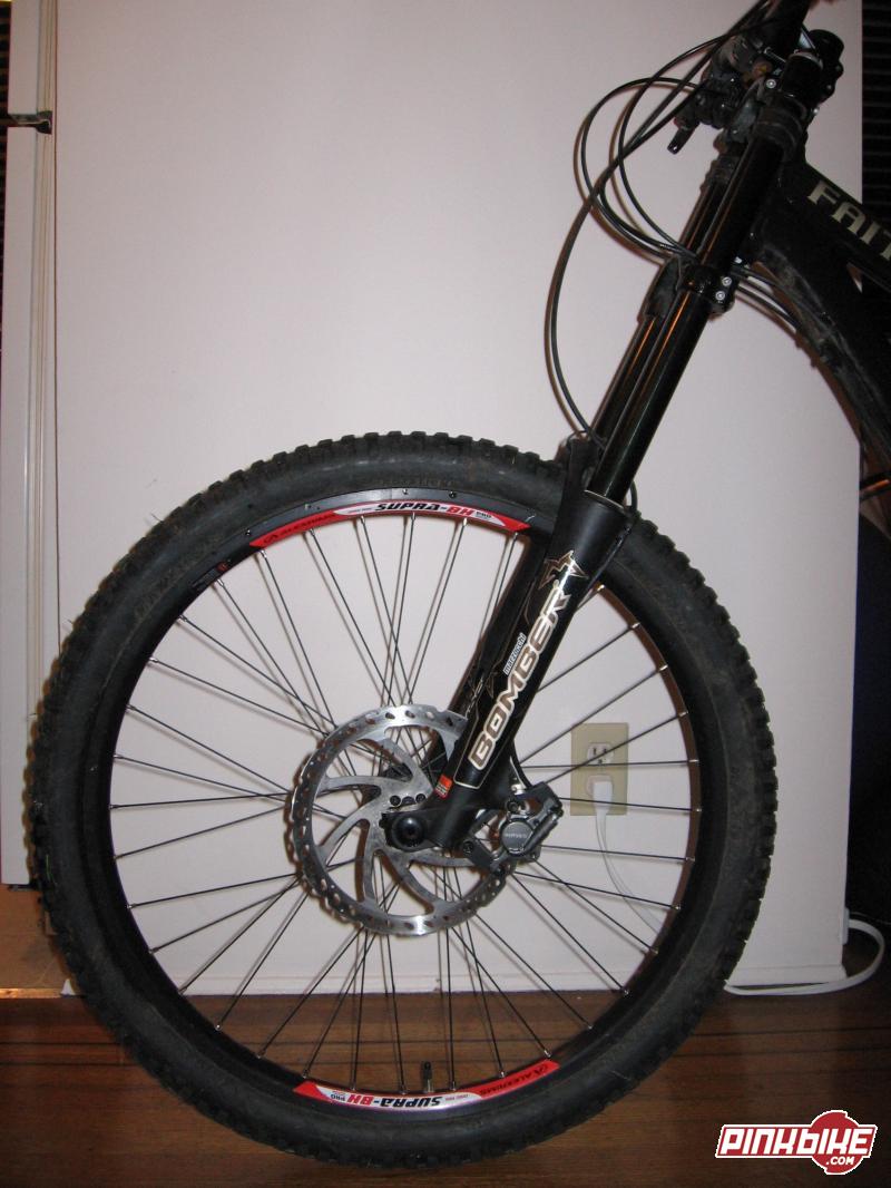 shock and front wheel