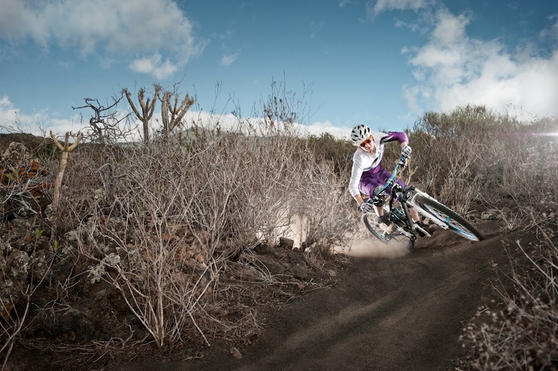 This trail was made by some local bmx kids on La Palma and is perfect for Julias Training