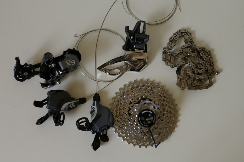 Complete SRAM 3x10 drivetrain For Sale