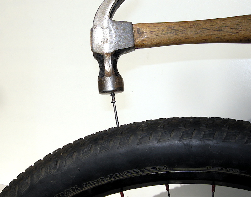 Should you discover a smaller item like a nail in your tire...