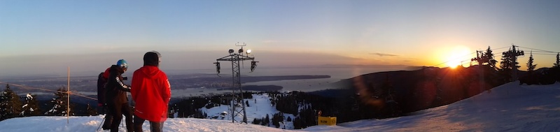 Sunset at Grouse Mtn.