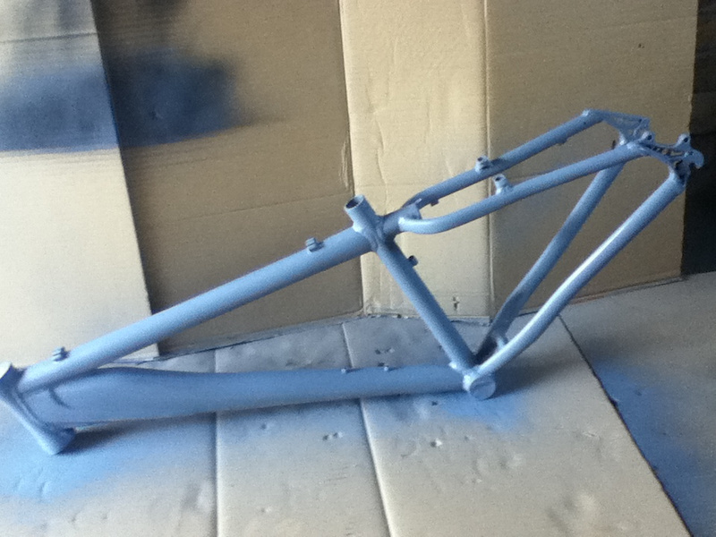 Just primed my frame ready for spraying black