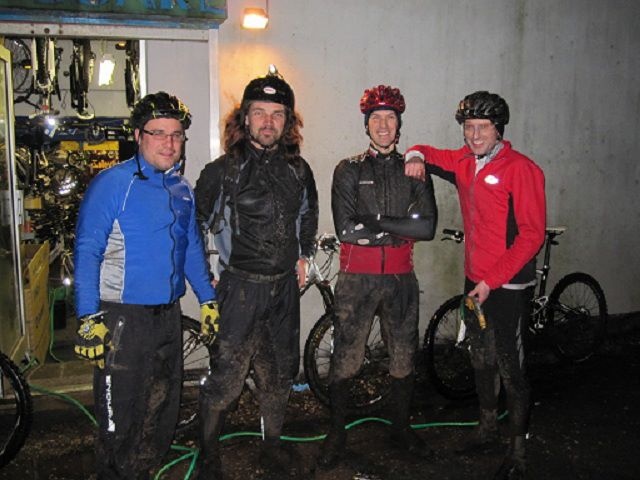 Mud night ride with Steve Bell and the gang in Ireland,
