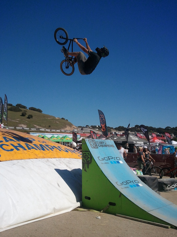 2nd backflip attempt to front wheel