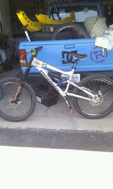 my bike with the triple 8 again cuz i snapped the lowers on my boxxers