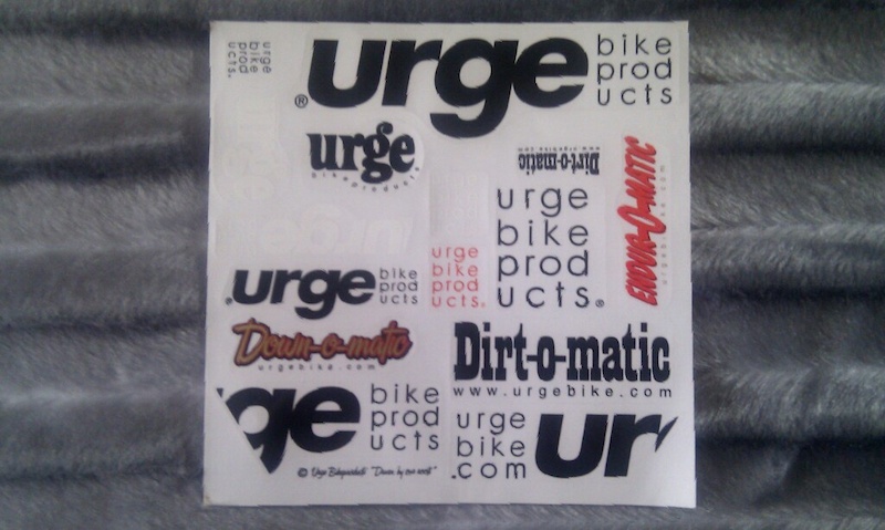 Urge sticker sheet