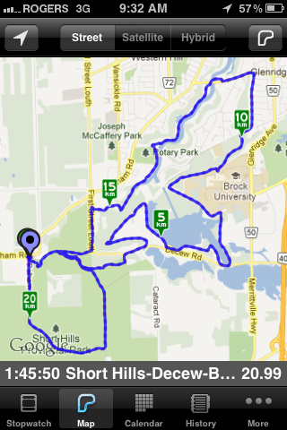 nice 21km ride today...too bad @MTBNiagara couldn't make it out!