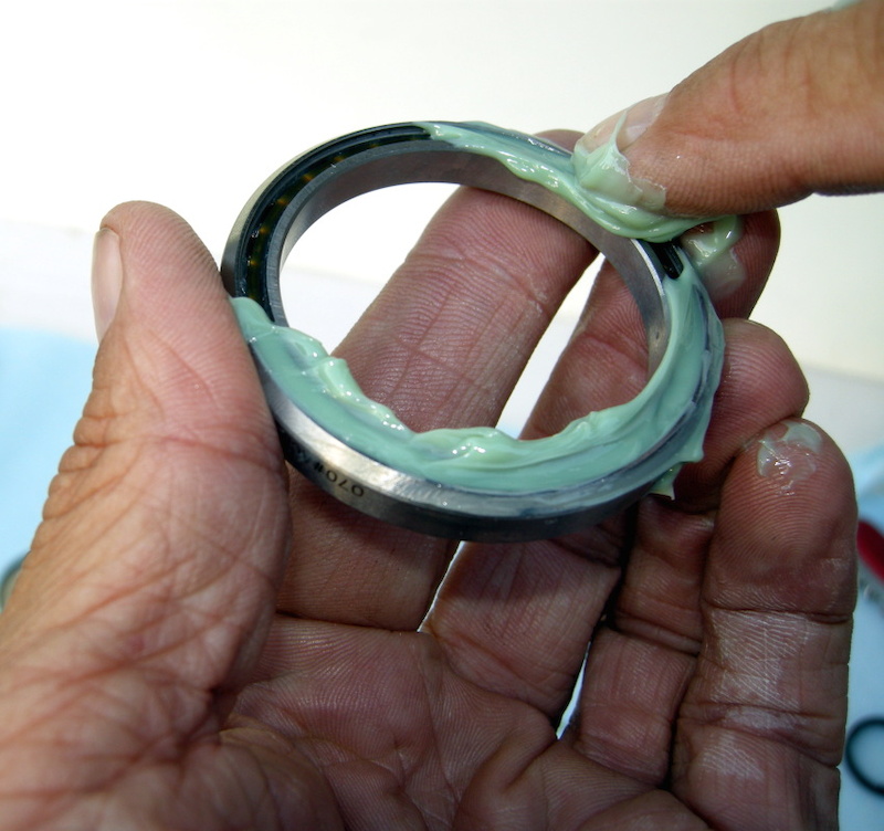 cleaning headset bearings