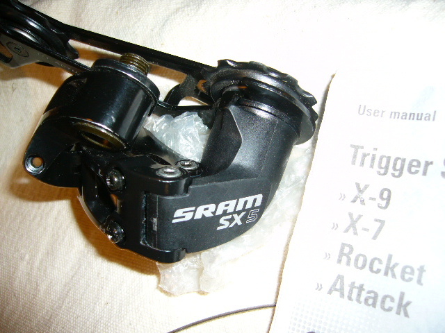 SRAM X-5 Long Cage rear derailleur - 8 speed $15 or all 8-speed parts $45
