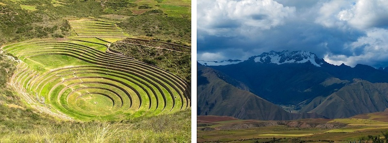 Riding in the Sacred Valley and touring the Moras circles.