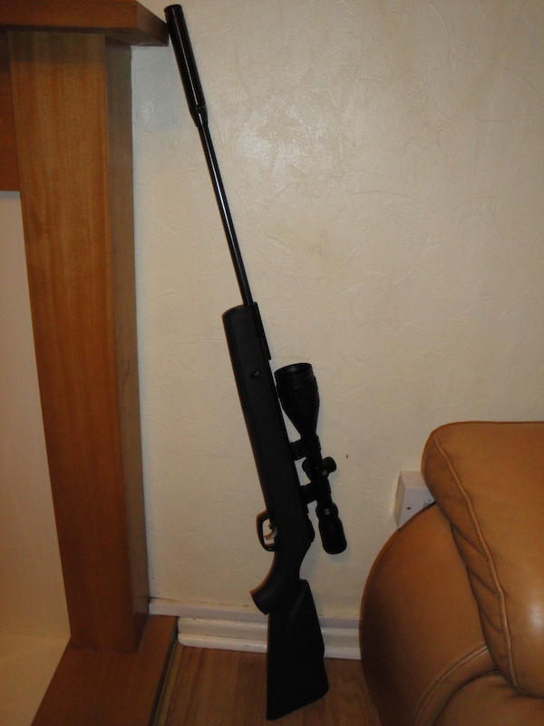 Gamo Shadow 1000 .22 Rifle with 4-12x50 Nikko Stirling Mountmaster Scope &amp; GRT-III Upgraded Trigger

Had a couple of years cost £175 new, break barrel, synthetic stock, very good scope (bought new for £90), upgraded adjustable trigger (£25)

PM if interested, will swap/combine my BuySell items for a decent DH/AM/FR Frame