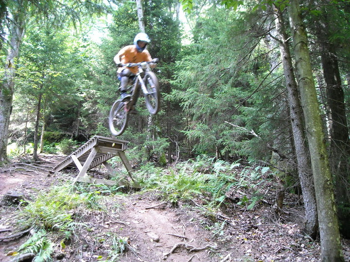 Riding at Snow Shoe Mountain in WV.