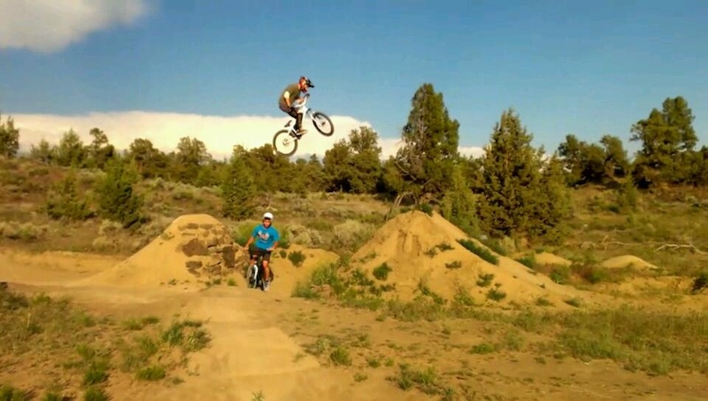 I'm on the big line and Johnny is flowing the pump track.