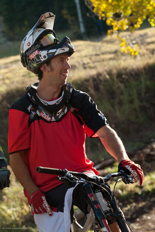 Porter shredding the Canyons Bike Park, Fall 2011